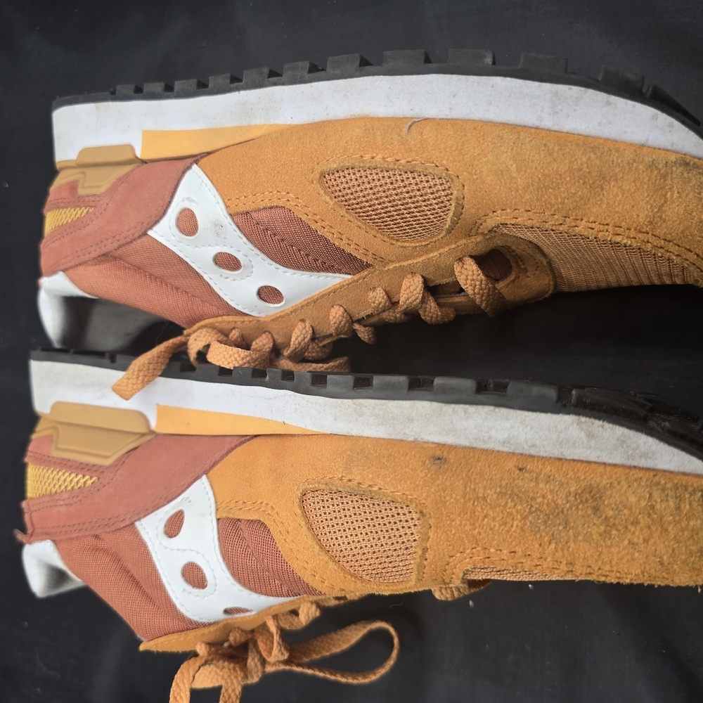 Saucony Orange and White Athletic Sneakers